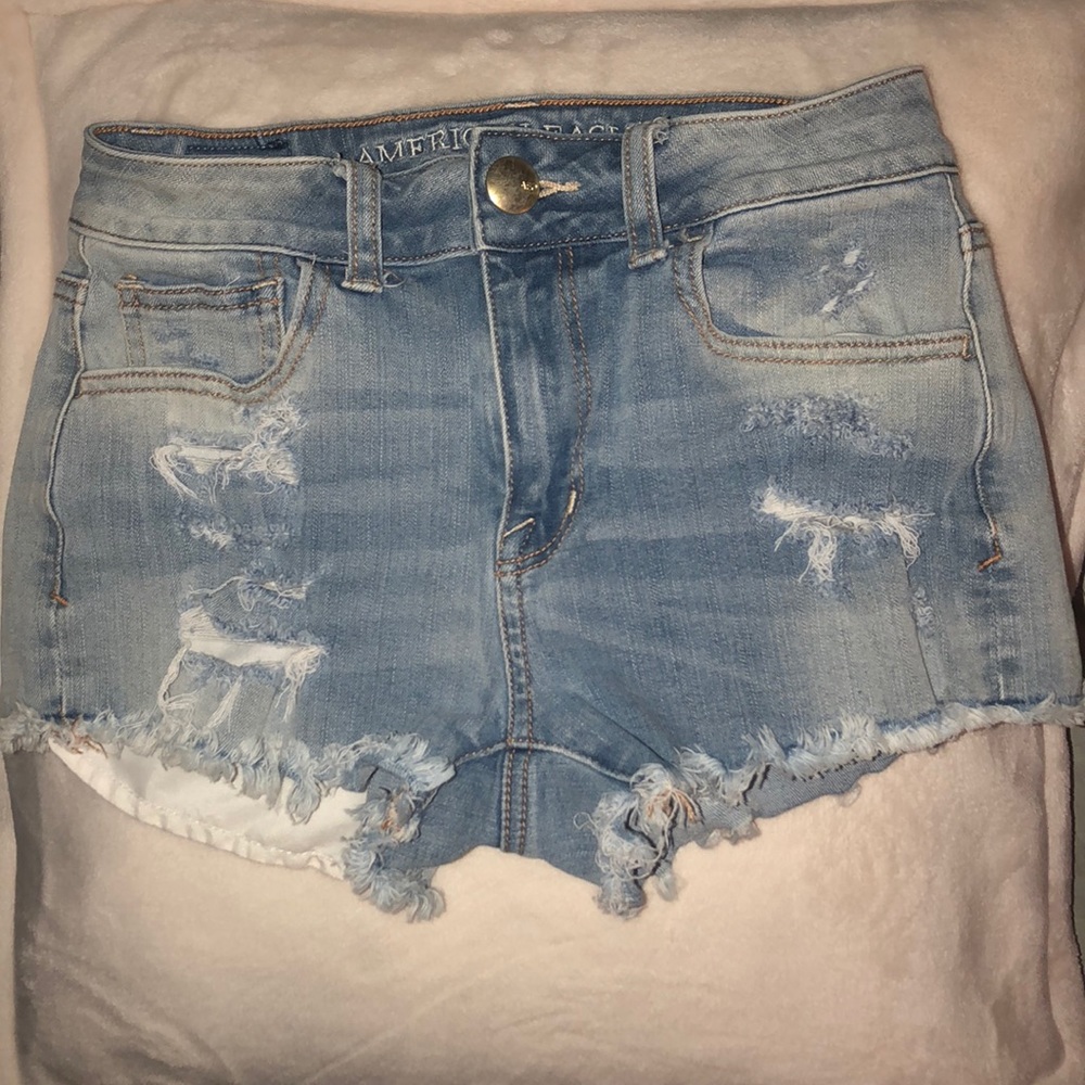 AmericanEagle Ripped style shorts in size 0